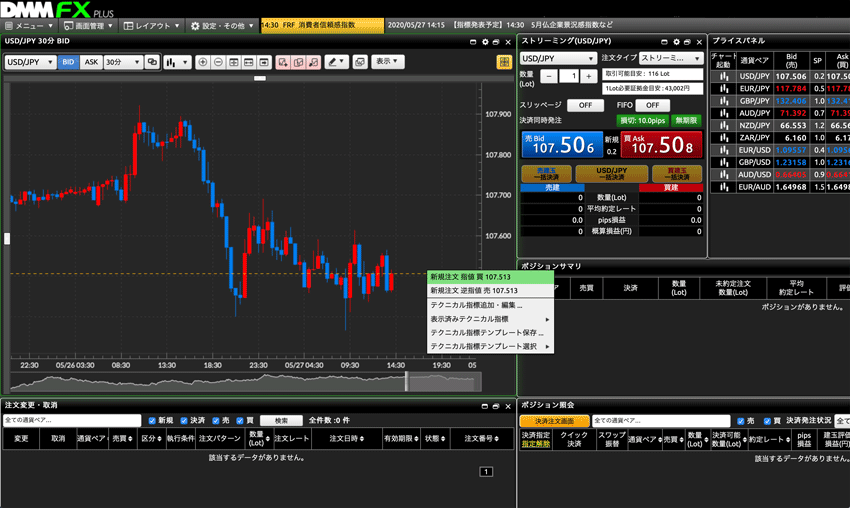 直感的操作が魅力 Dmm Fxの取引ツール Dmmfx Plus の使い方を徹底解説 Fxクイックナビ
