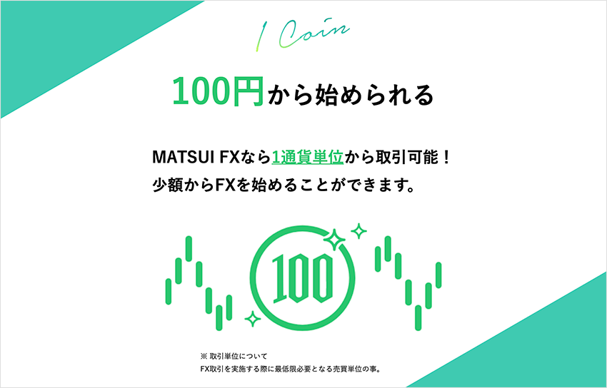100円から始められる