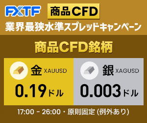 FXTF 商品CFD｜業界最狭水準スプレッドキャンペーン