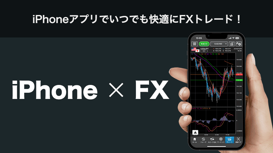 iPhone × FX｜iPhoneアプリでいつでも快適にFXトレード！