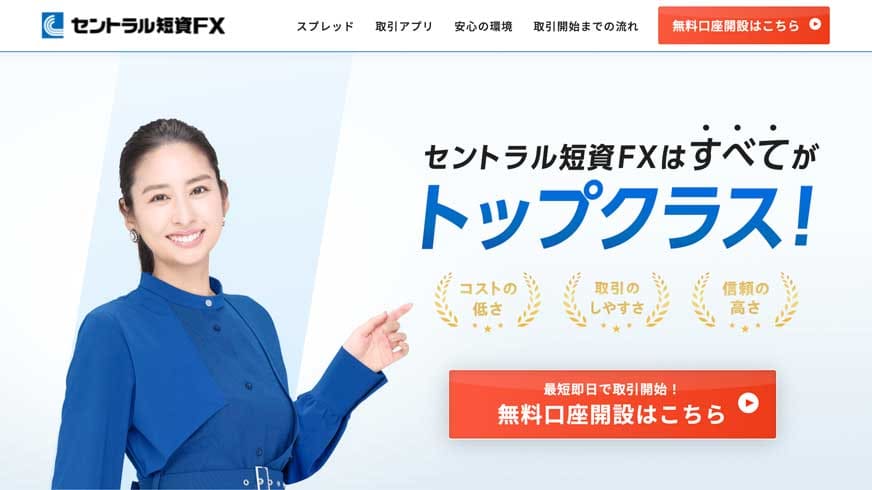 セントラル短資FXはすべてがトップクラス!