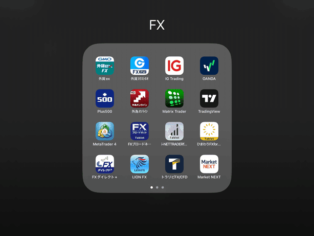 iPadに完全対応したFXアプリはたくさんある