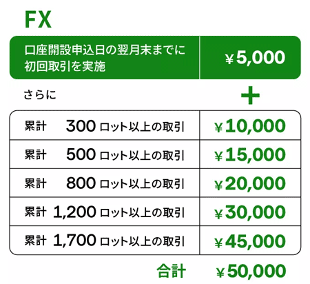 IG証券 FXのキャンペーン取引条件